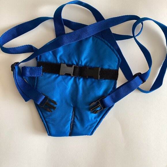 Small Pet Dog Pouch Front Body Carrier Blue Adjustable Straps - Picture 4 of 4